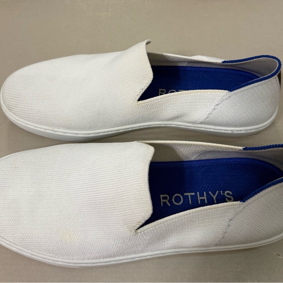Rothy’s Original Slip On Sneaker in Bright White, 8.5 - Picture 3 of 4